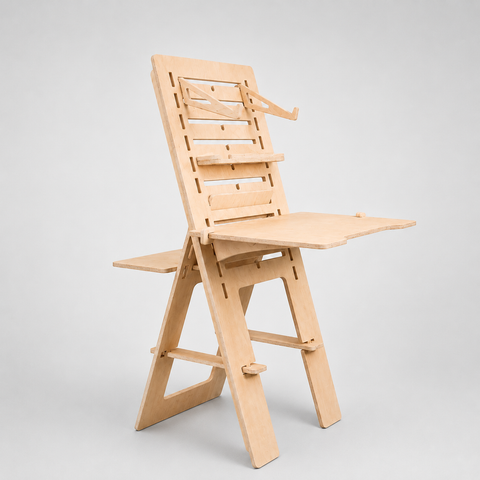 Adjustable Plywood Standing Desk | Ergonomic Sit Stand Workstation