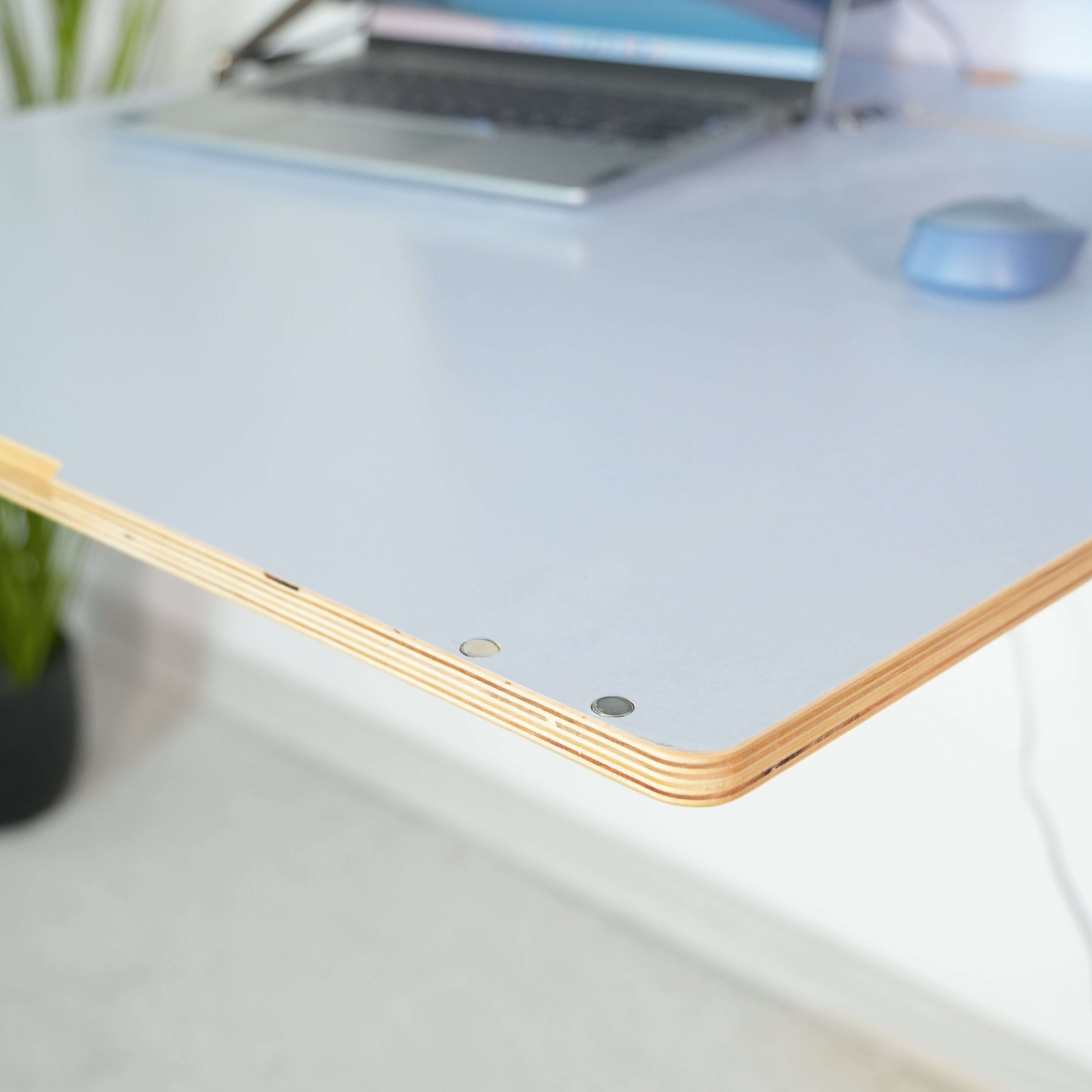 Wall Mounted Fold Down Desk | Plywood Floating Workspace with Shelves