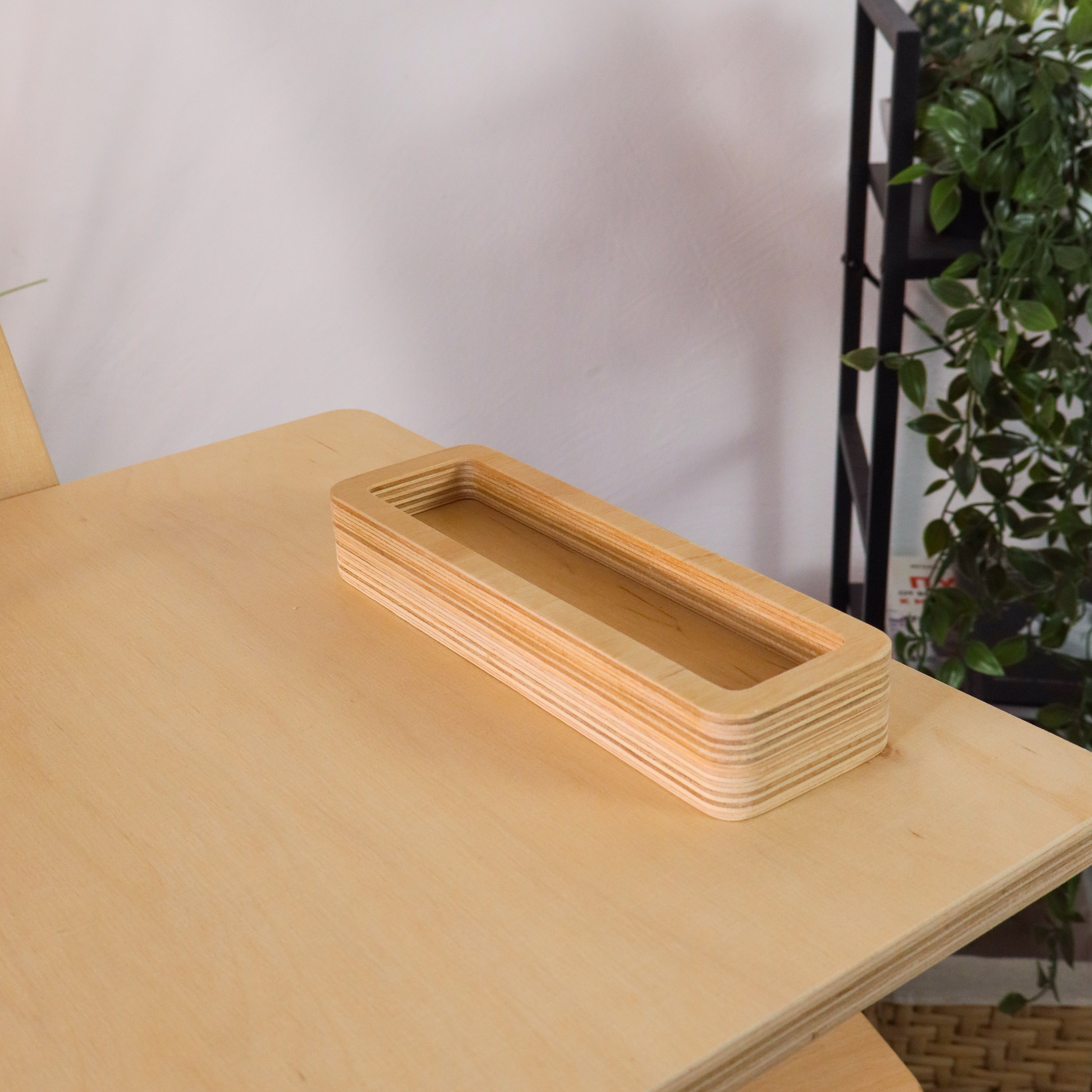 Tragbarer verstellbarer Stehschreibtisch für Laptops – Ergonomischer Arbeitsplatz aus Holz