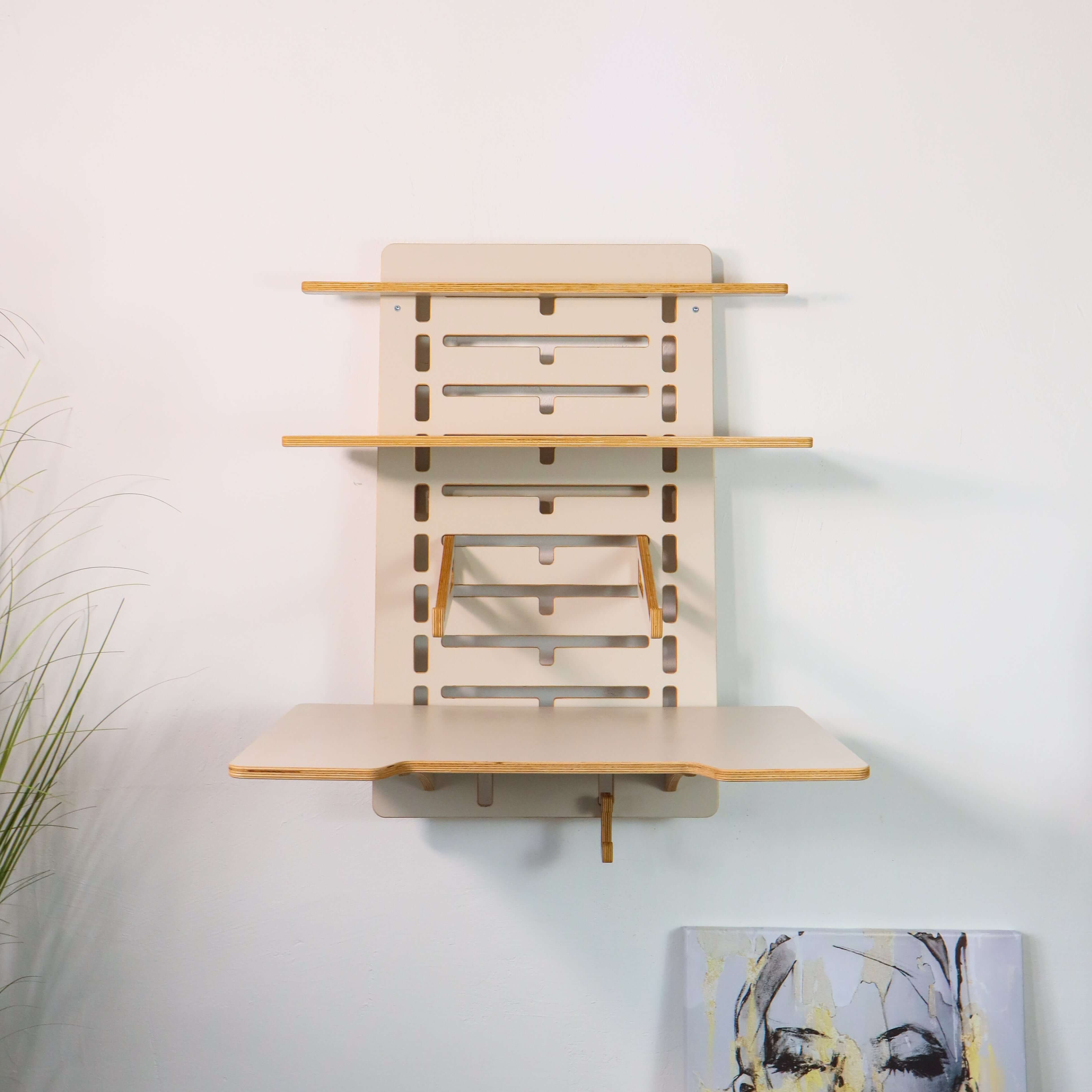 Vertical Wall Mounted Standing Desk | Adjustable Floating Workspace