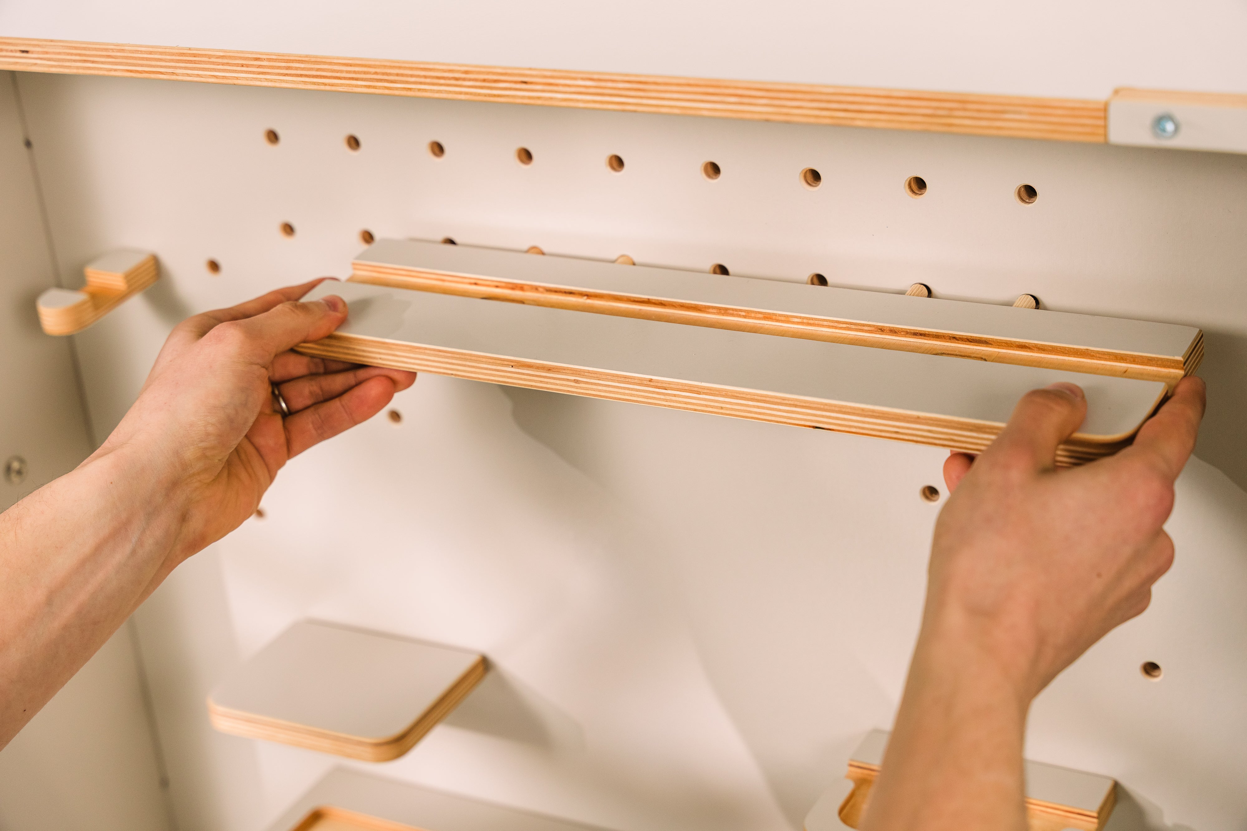 Adjustable Dual Monitor Murphy Desk | Fold Down Wall Desk