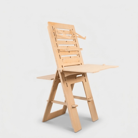 Adjustable Plywood Standing Desk | Ergonomic Sit Stand Workstation