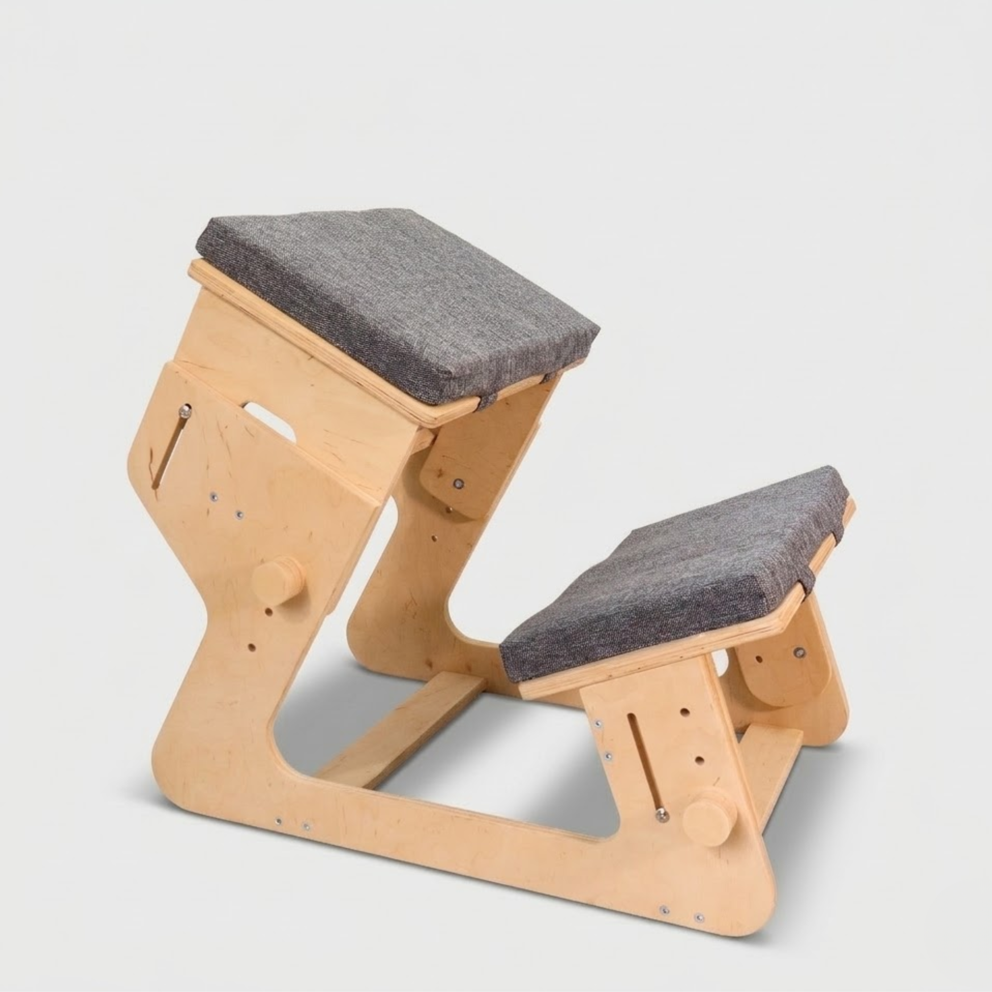 Adjustable Kneeling Chair | Ergonomic Plywood Posture Chair with Cushions