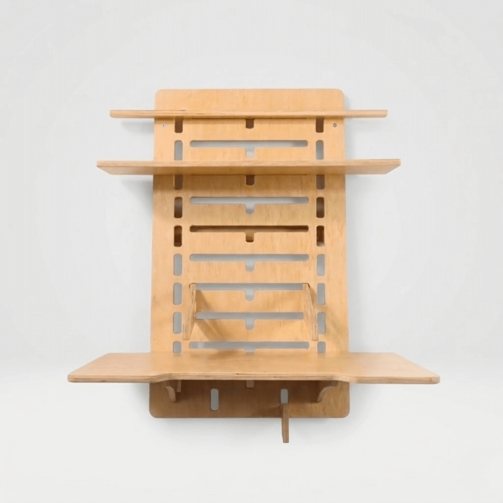 Adjustable Wall Mounted Standing Desk | Floating Sit-Stand Workspace